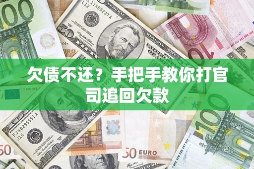 武汉欠债不还？手把手教你打官司追回欠款