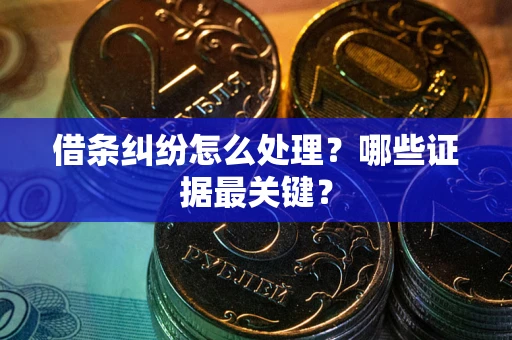 武汉借条纠纷怎么处理？哪些证据最关键？