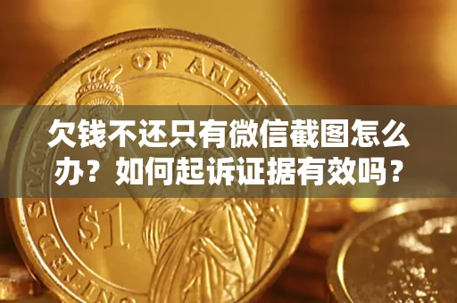 武汉欠钱不还只有微信截图怎么办？如何起诉证据有效吗？