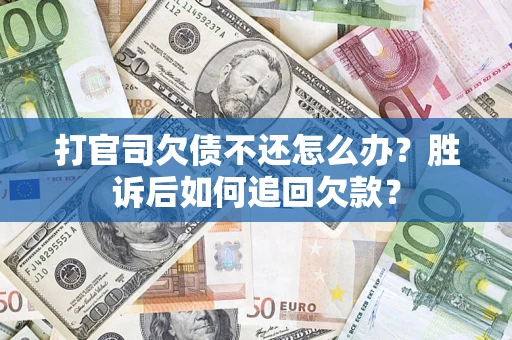武汉打官司欠债不还怎么办？胜诉后如何追回欠款？