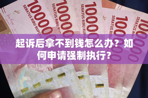 武汉起诉后拿不到钱怎么办？如何申请强制执行？