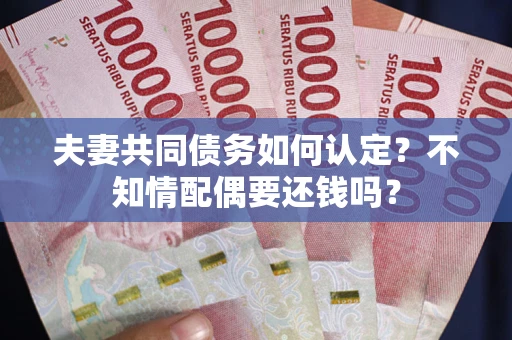 武汉夫妻共同债务如何认定？不知情配偶要还钱吗？