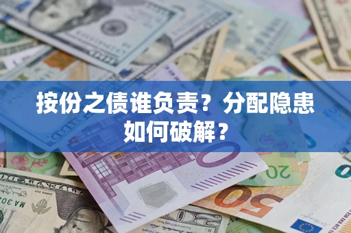 武汉按份之债谁负责？分配隐患如何破解？