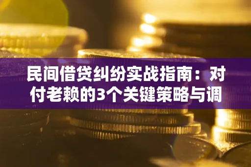 武汉民间借贷纠纷实战指南：对付老赖的3个关键策略与调解盲区解析