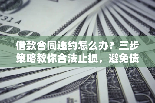 武汉借款合同违约怎么办？三步策略教你合法止损，避免债务危机升级