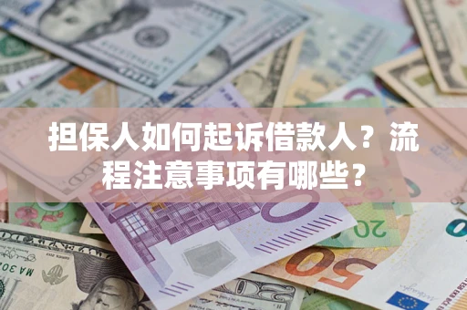 武汉担保人如何起诉借款人？流程注意事项有哪些？